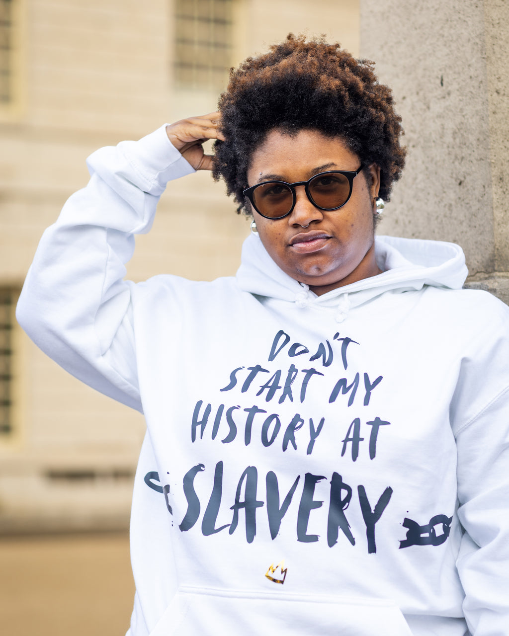 Don't Start My History at Slavery Hoodie - Monochrome