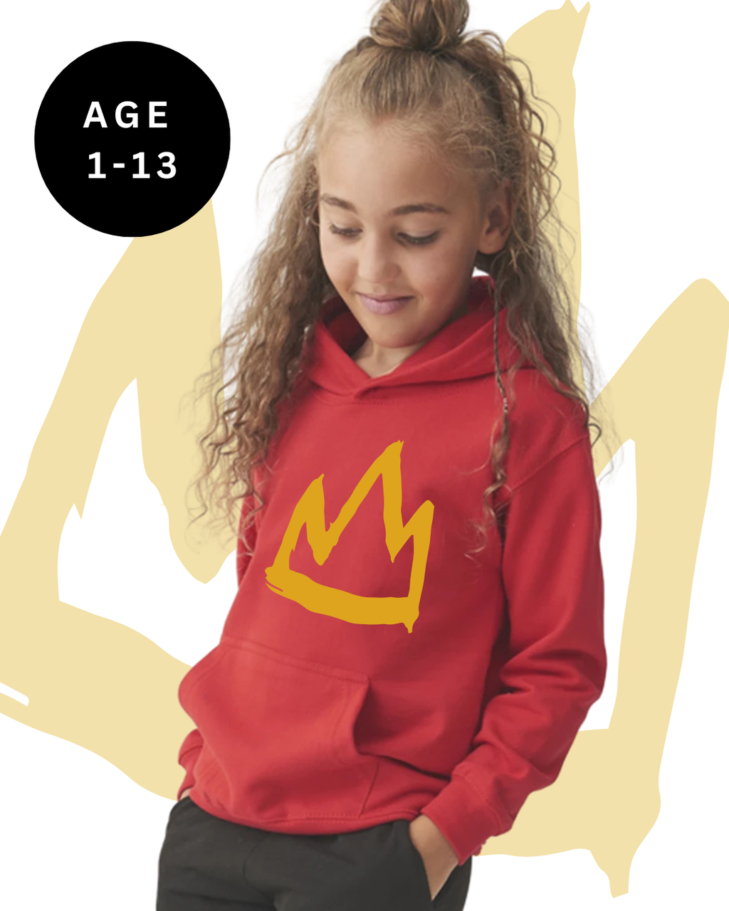 Kids Gold Crown Hoodie