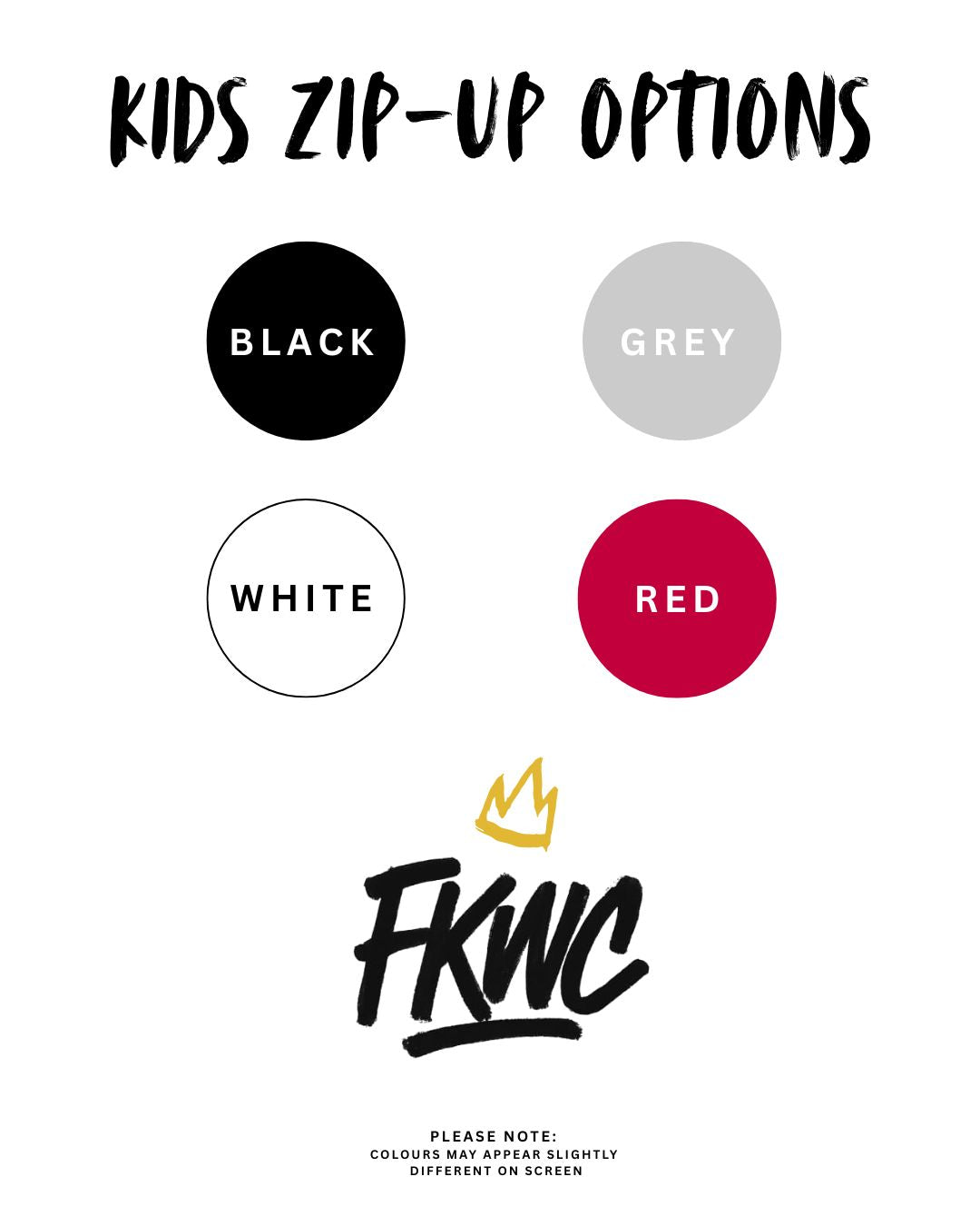 Kids Crown Zip-up Hoodie