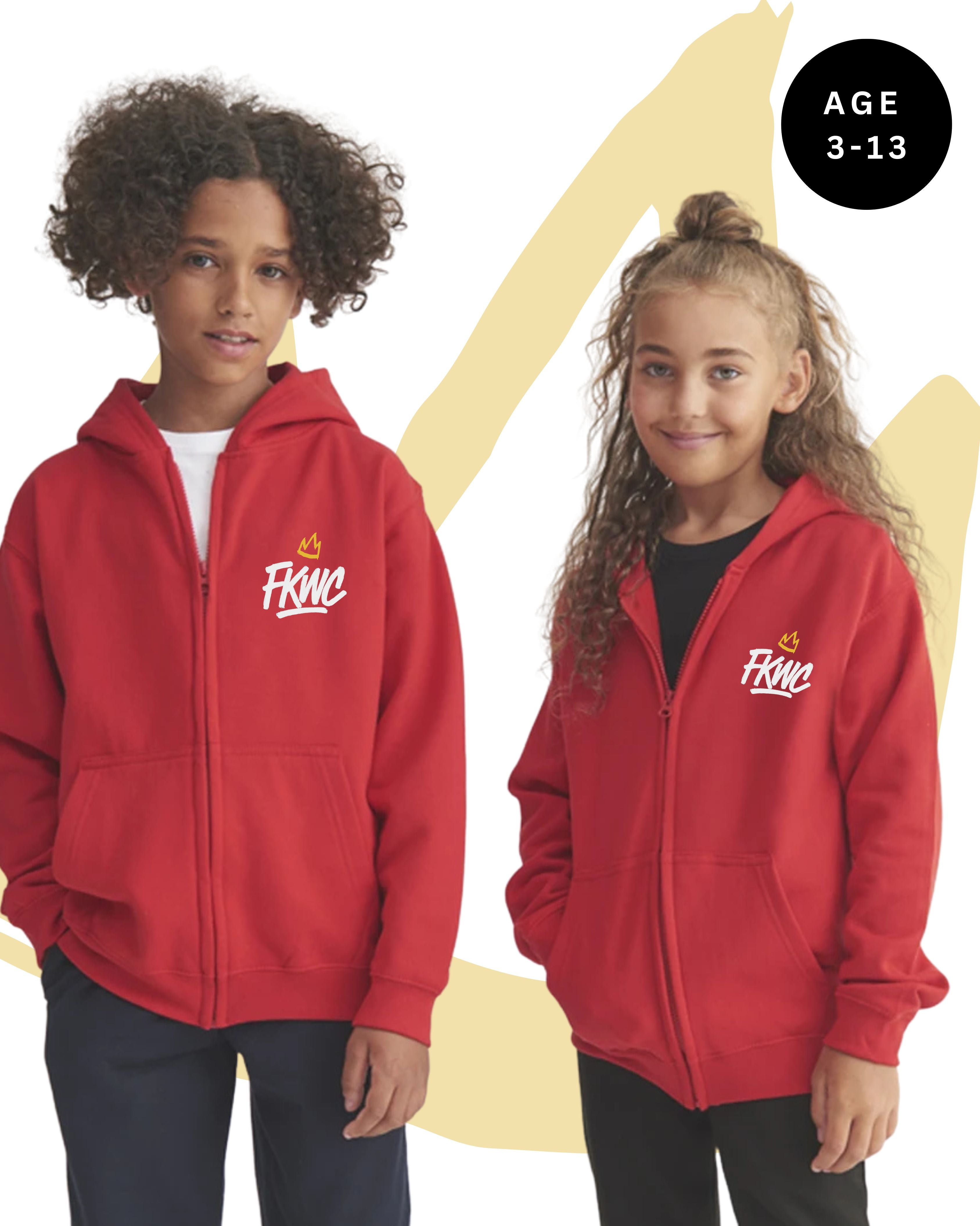 Kids Crown Zip-up Hoodie